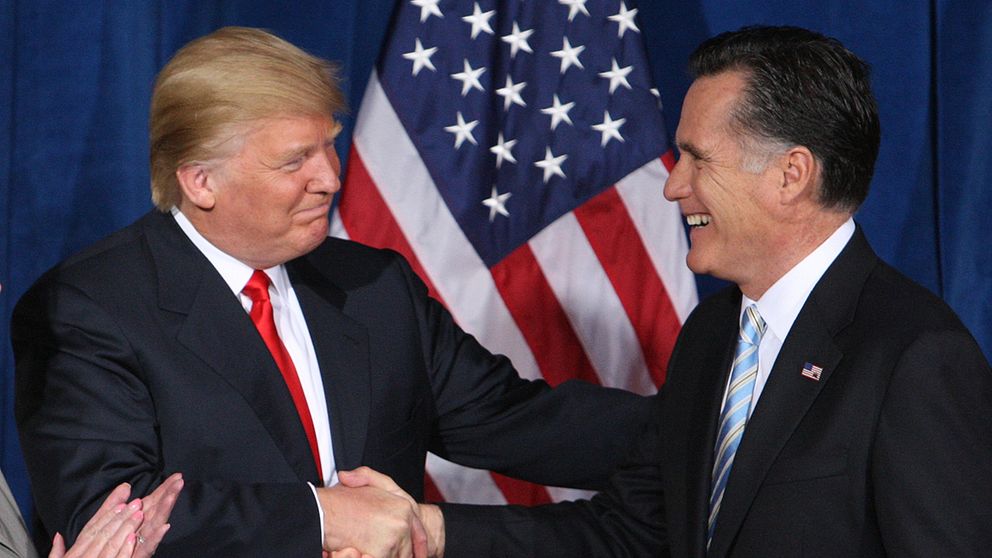 Trump och Romney.