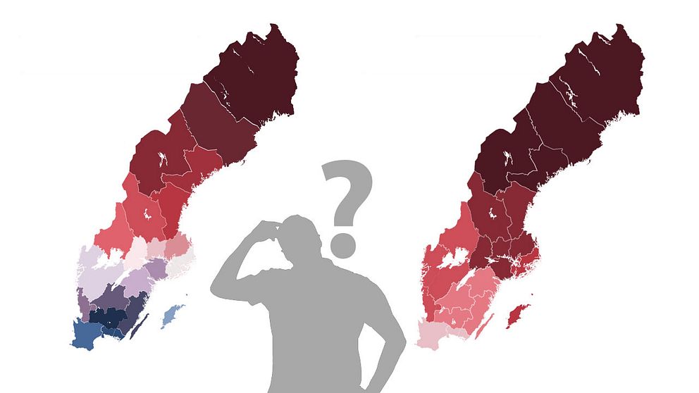 karta grafik över indelningen