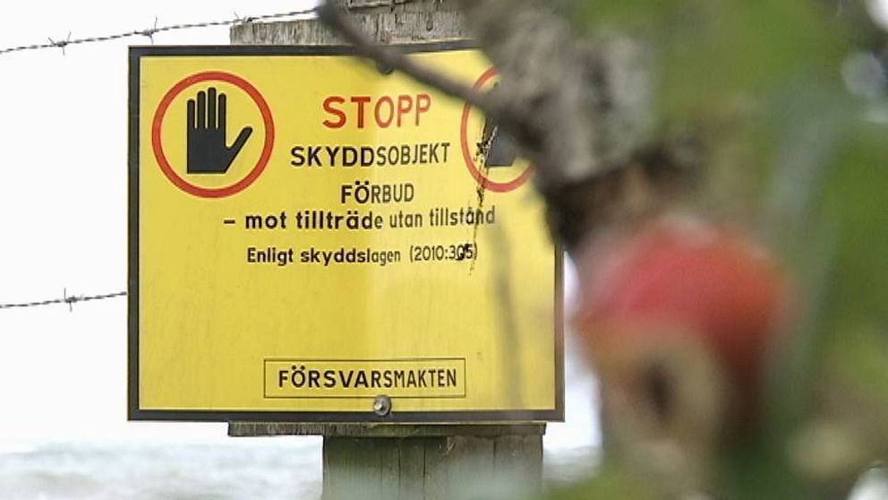 Skylt skyddsobjekt förbud, försvarsmakten