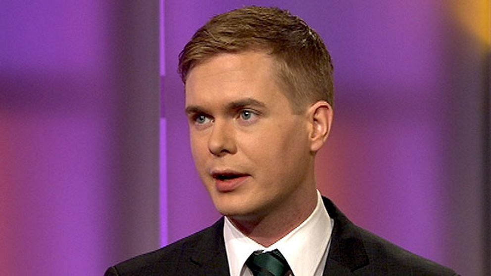 Gustav Fridolin, språkrör Miljöpartiet, i SVT:s Agenda