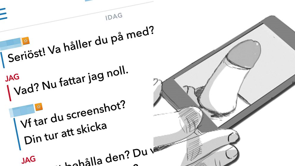 SVTs reporter fick en dickpic skickad till sig