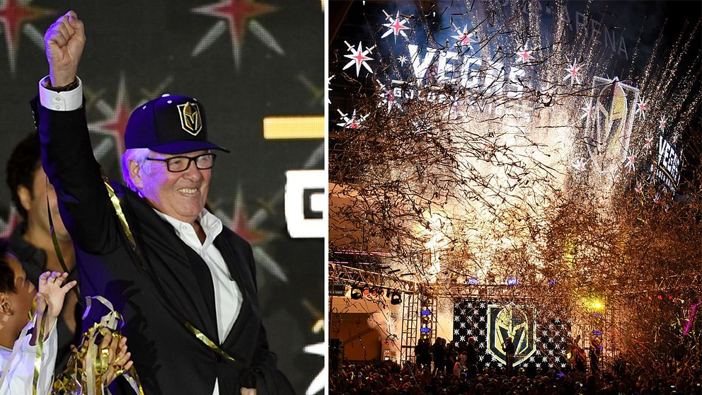 Nya NHL-laget från Las Vegas kommer att hela ”Vegas Golden Knights”. Det avslöjades vid en storslagen ceremoni i natt.