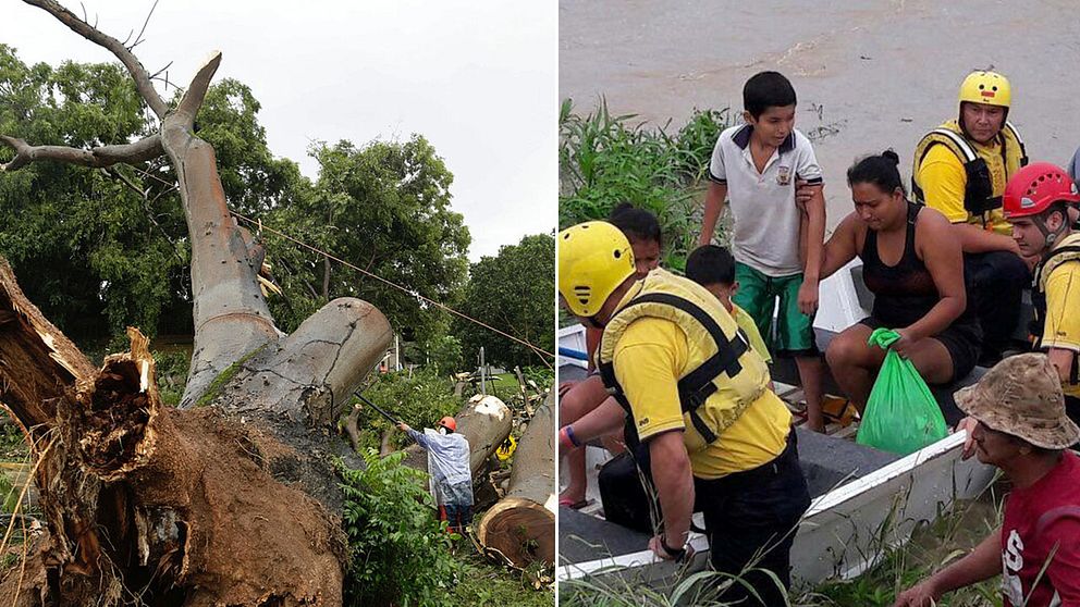 Tiotusentals evakueras i Centralamerika inför orkanen Otto