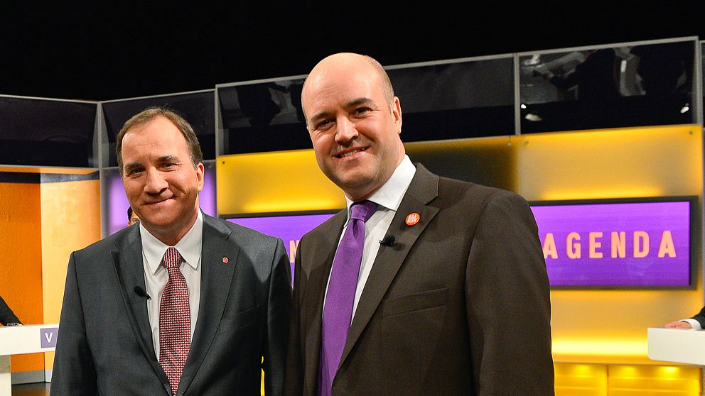 Stefan Löfven (S) och Fredrik Reinfeldt (M)