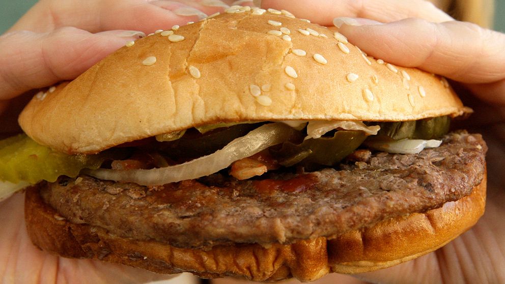 Hamburgare. Hambrugaren på bilden ingick inte i BBC:s tes.