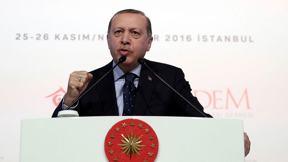 Turkiets president Recep Tayyip Erdogan