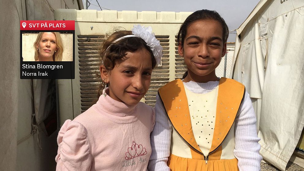 Hawaza Khaled och Sabriha Suleiman blev bästa vänner i flyktinglägret. De har båda flytt IS i Mosul.