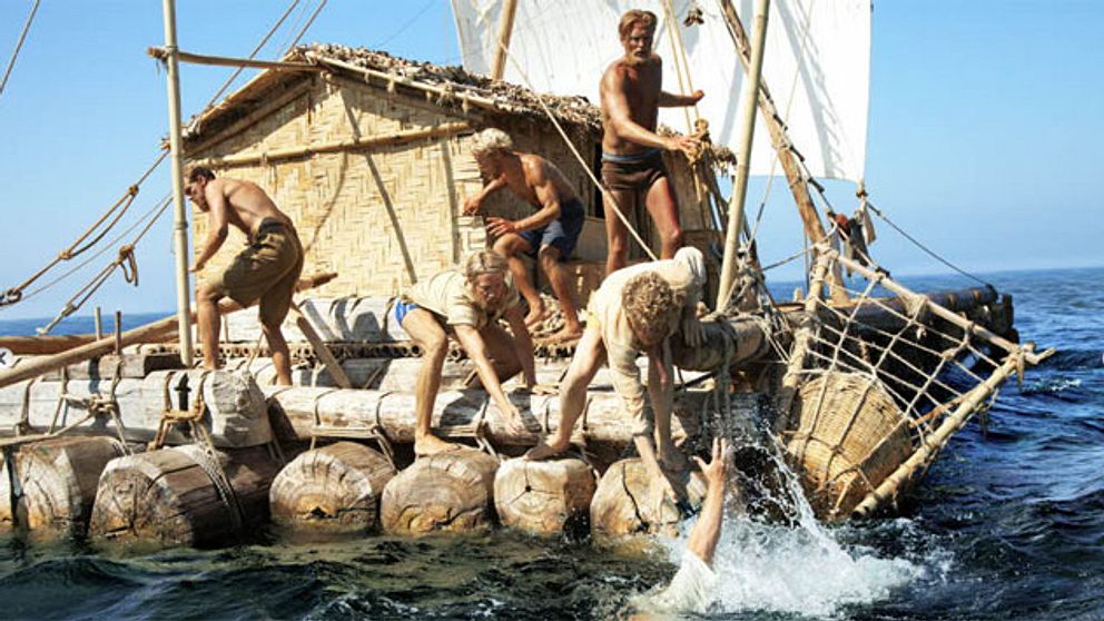 Bild från norska ”Kon-Tiki” – en väldigt manlig produktion.