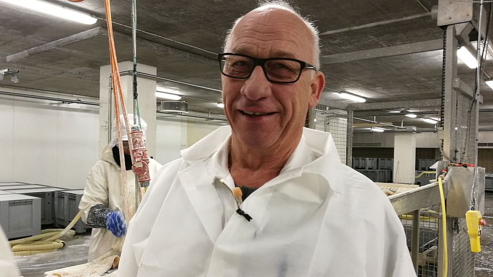Mats Johansson, ägare till lutfiskfabriken i Karlshamn.