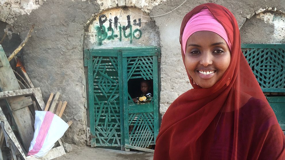 Ayaan Hassan, sjuksköterska på Karolinska som SVT möter i Somaliland.