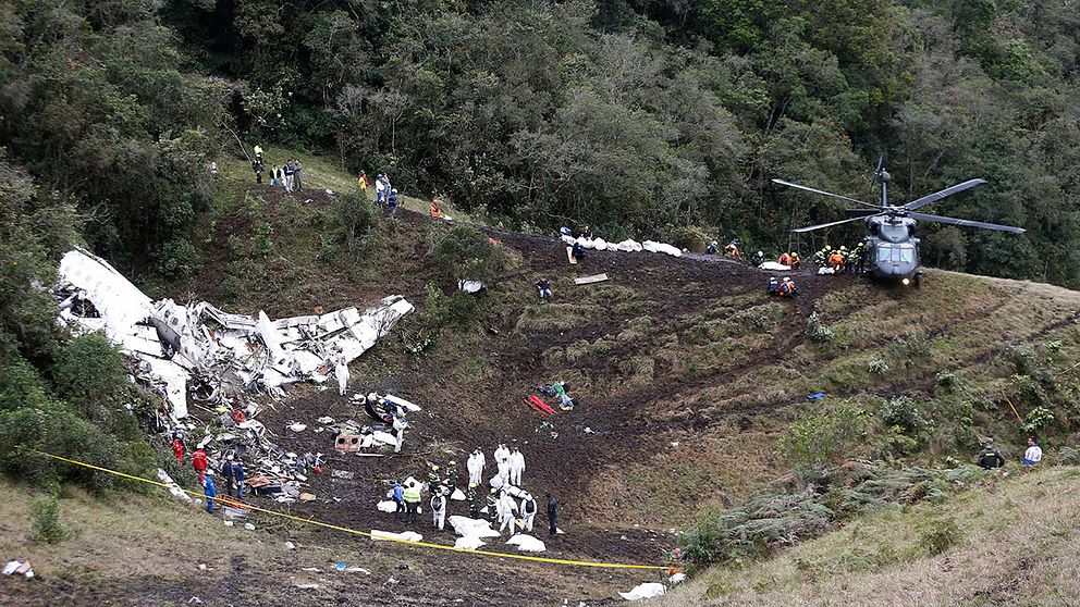 Flygkraschen i Colombia