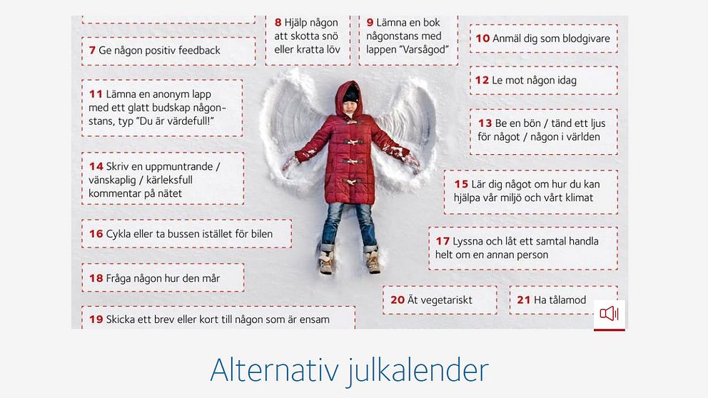 Julkalender, alternativ, svenska kyrkan