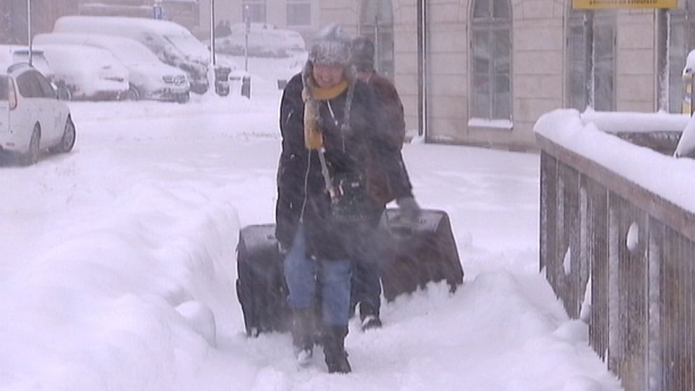 Snökaos i Stockholm den 9 november när omkring 40 cm föll på bara ett dygn.