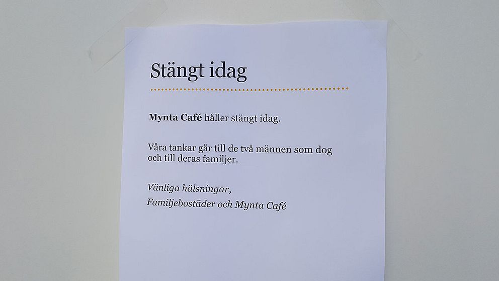 I dag håller Myna Café stängt i Rinkeby.