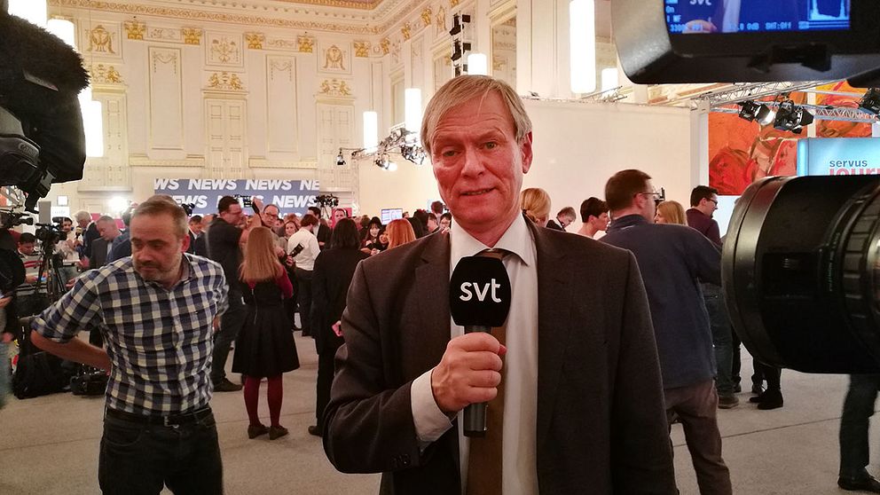 Rolf Fredriksson, SVT:s utsände i Österrike.