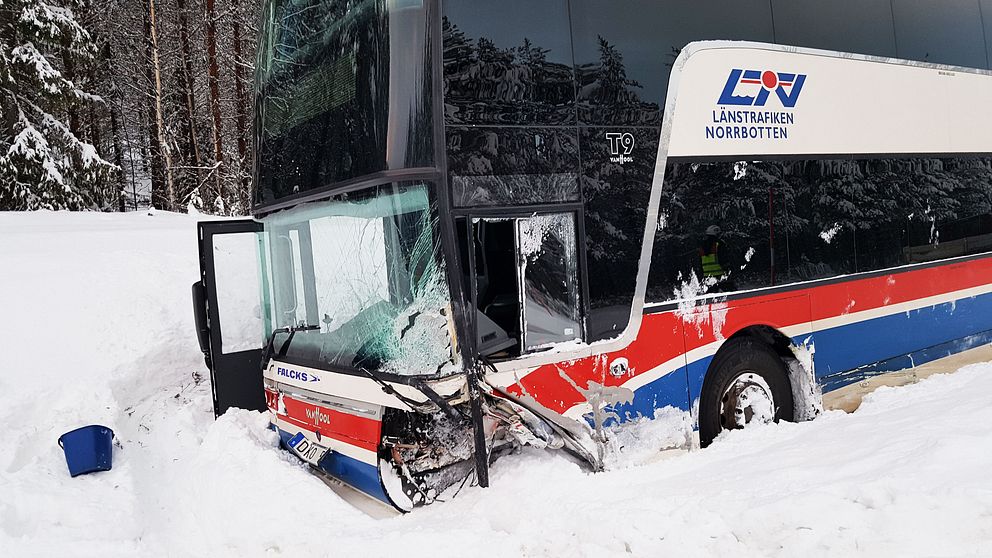 Bussolycka utanför Boden
