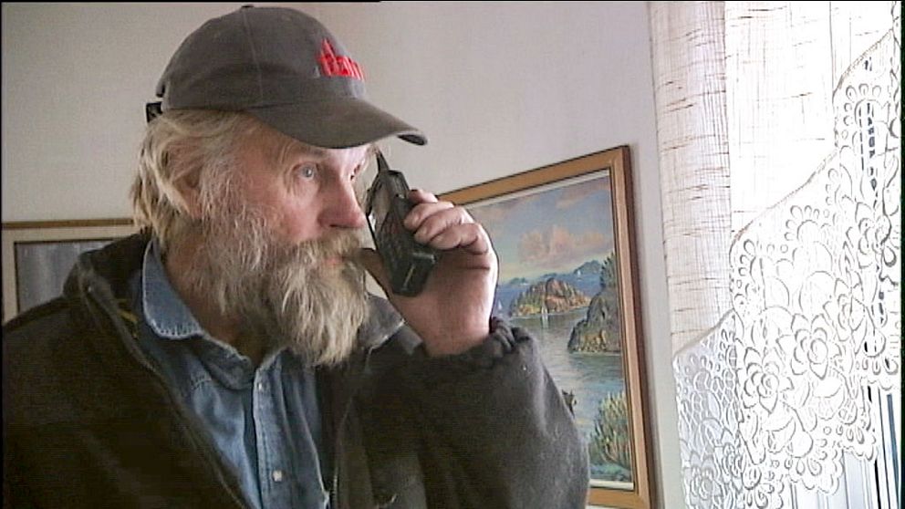 Arne Bergman med Rakeltelefonen.