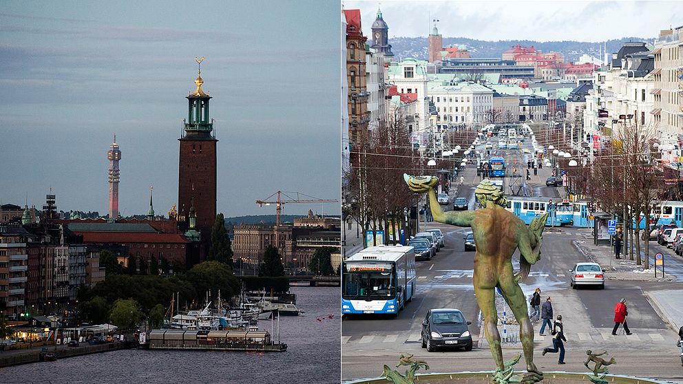 Stockholm och Göteborg