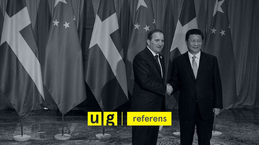 Stefan Löfven och Xi Jinping