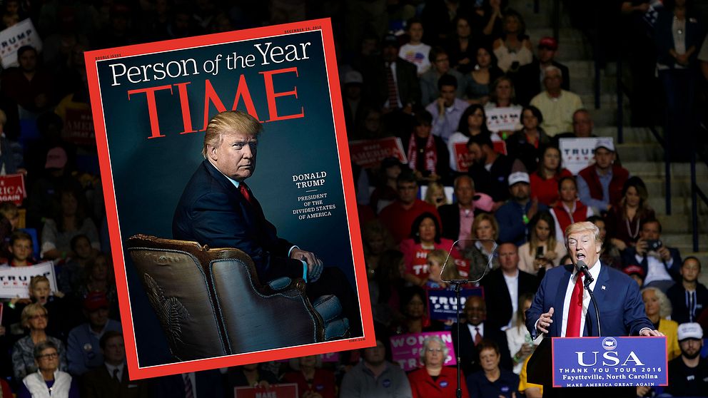 Trump på framsidan av Time magazine.