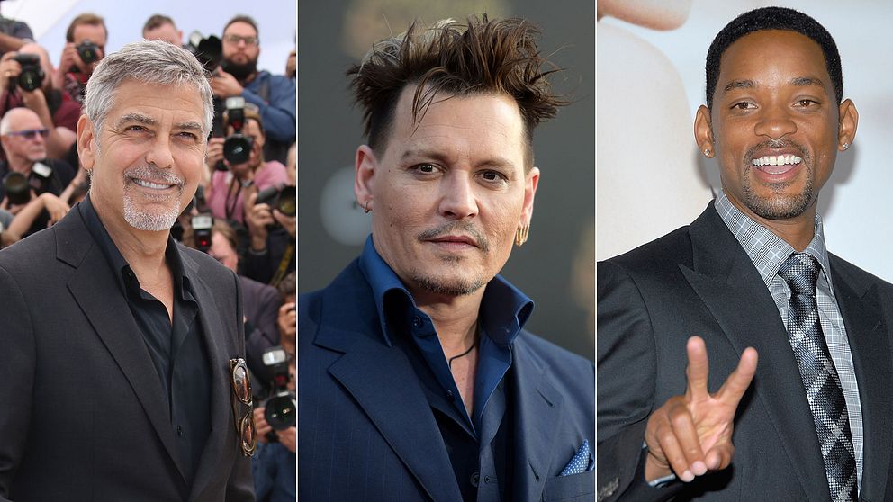 George Clooney, Johnny Depp och Will Smith