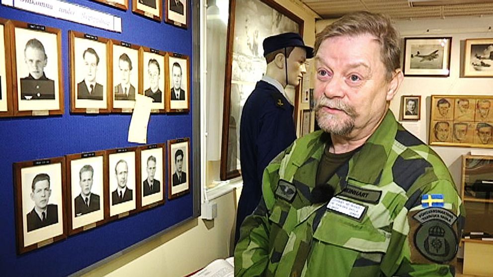 Johnny Neinhart, major på FMTS Halmstad samt museiansvarig.