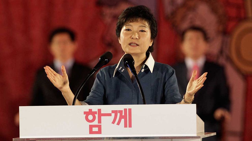 Park Geun-Hye, Sydkoreas president.