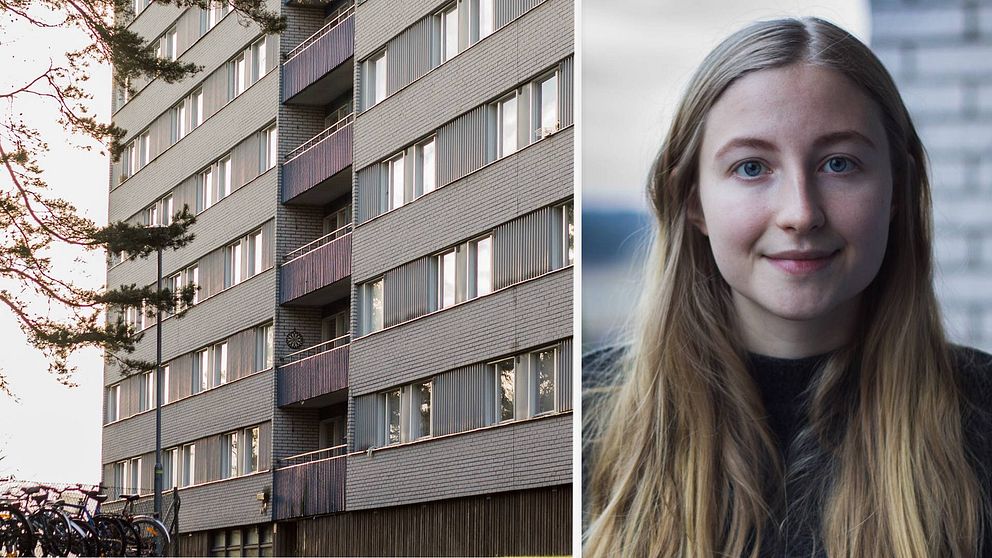 Alice Ljungberg är en av de studenter som tröttnat på hyreshöjningarna.