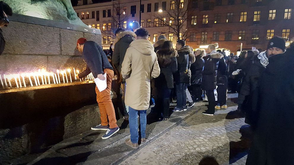 Manifestation mot våld i Malmö
