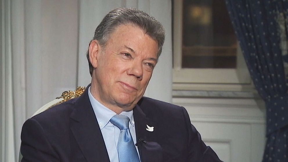 Colombias president Juan Manuel Santos