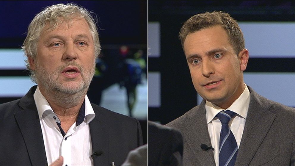 Peter Eriksson (MP) och Tomas Tobé (M) debatterade flyktingpolitik i Agenda.