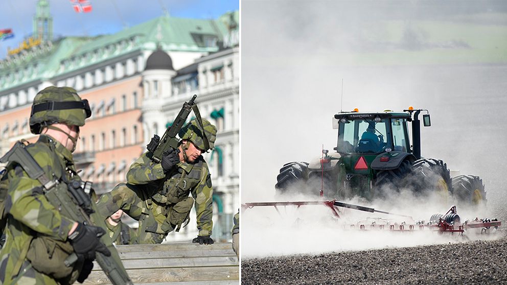 Matbristen skulle bli akut om en total avspärrning av Sverige skulle inträffa.