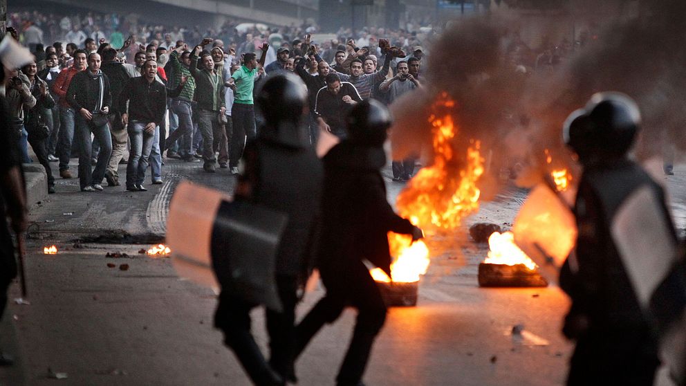 Protester på Tahrir-torget 2011