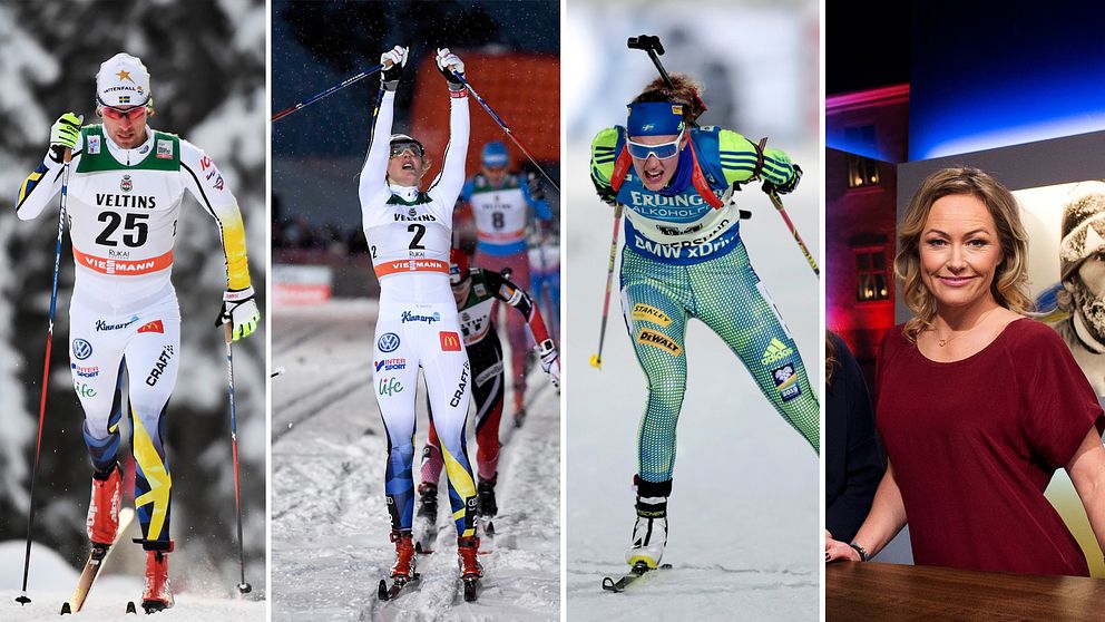 Vinterstudion sänder världscuptävlingar i längd, alpint, skidskytte och skicross. Årets första stafett i längd avgörs i La Clusaz.