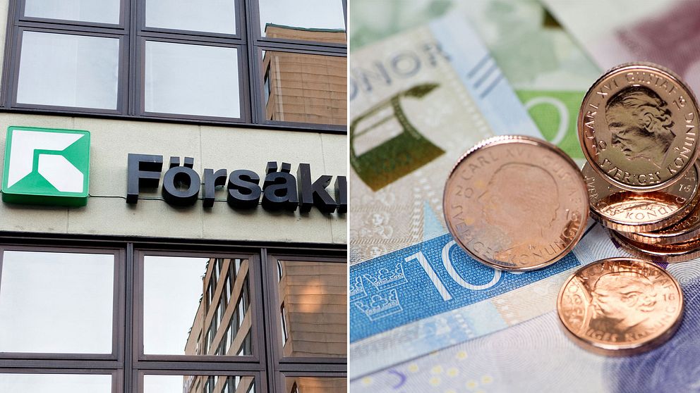 exteriör försäkringskassan, mynt och sedlar