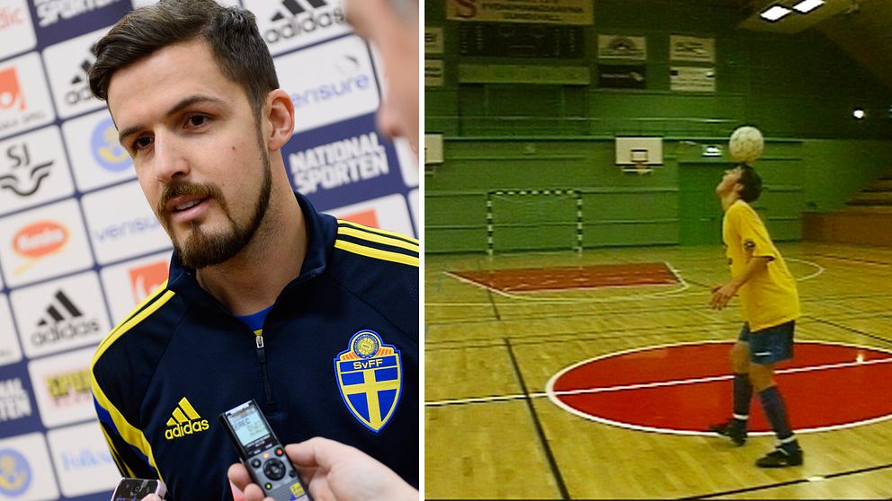 Per Nilsson porträtt och bild från kilppet med Nilsson som 16-årig proffsaspirant.