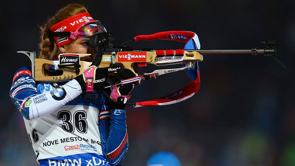 Gabriela Koukalova frälste hemmapubliken.