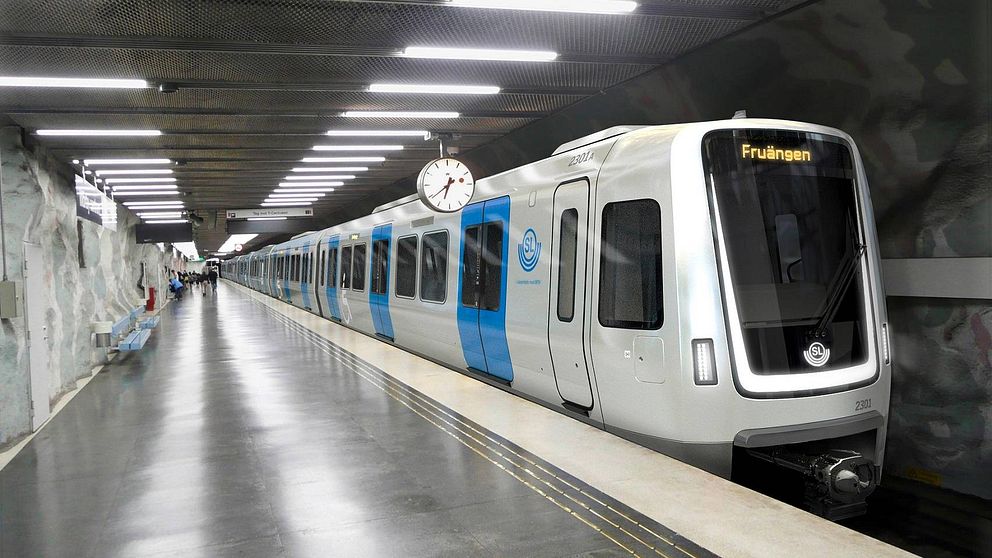 Såhär kommer de nya tågen se ut som ska trafikera tunnelbanans röda linje i Stockholm.