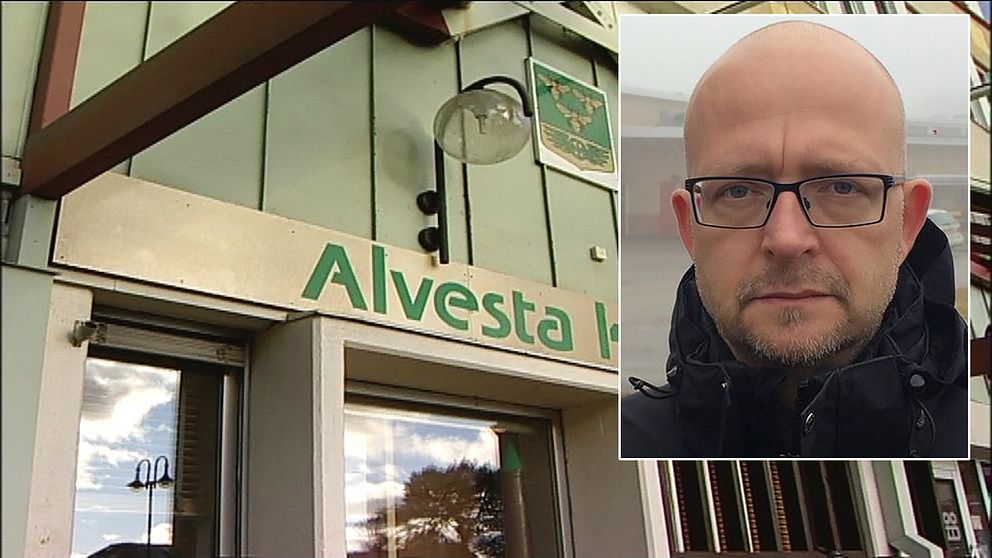 Man framför vägg.