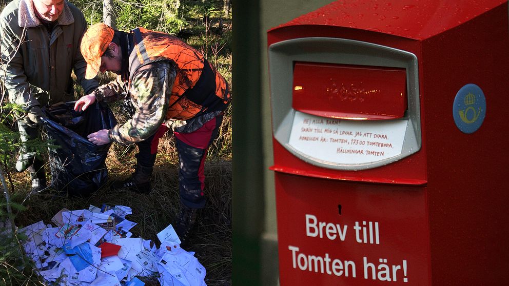 Hundratals julkort hittades i skogen