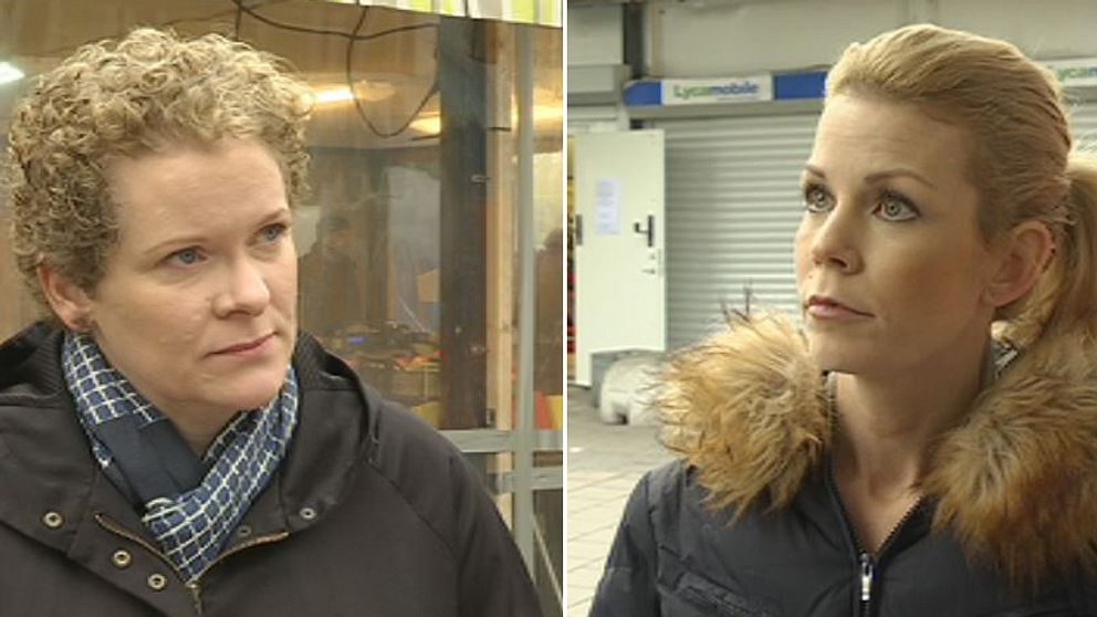 Karin Wanngård (S) och Anna König Jerlmyr (M) i Husby