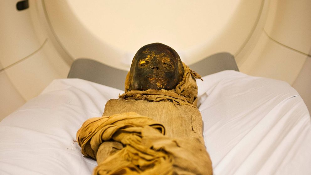Datorscanning av en egyptisk mumie