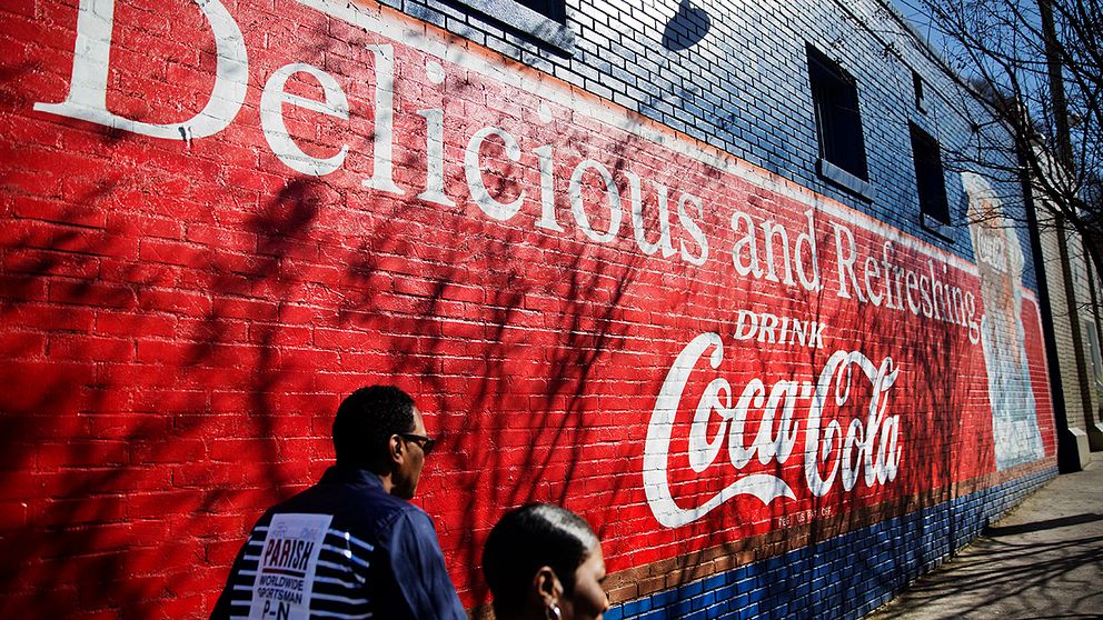 Coca-Cola-reklam i Atlanta, USA.