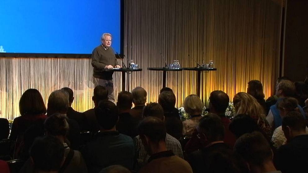 Försvarsminister Peter Hultqvist (S) på Folk och försvars rikskonferens i Sälen 2017.