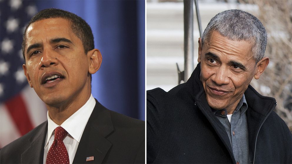 Barack Obama 2008 och 2016.