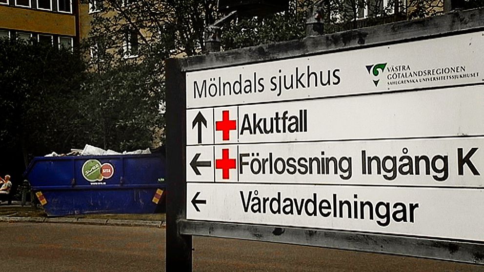 En gravid kvinna avled på akuten på Mölndals sjukhus.