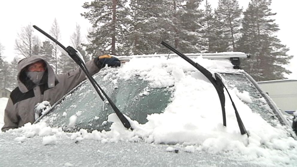 Blötsnön föll tungt över Sälen på morgonen den 29 april. Var det säsongens sista snöfall i Dalafjällen tro?