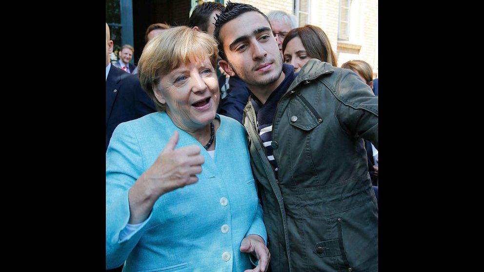 Merkel och Anas.