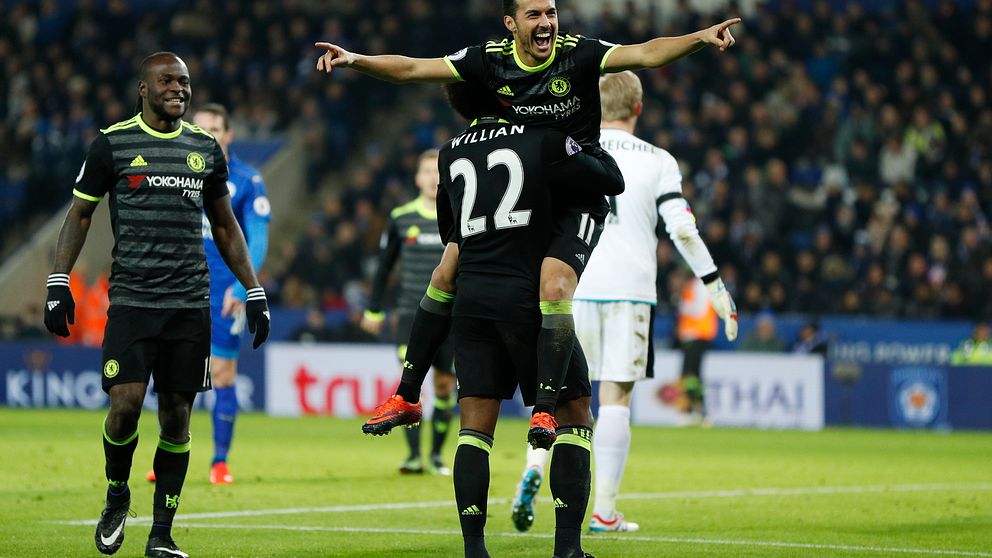 Chelsea tog klar seger mot Leicester.