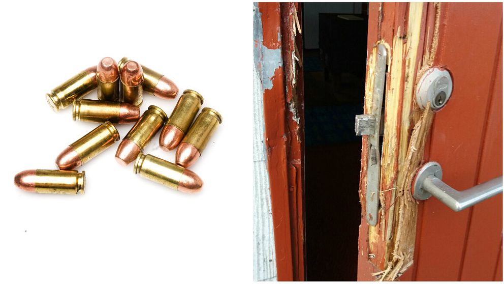 Ammunition, uppbruten dörr